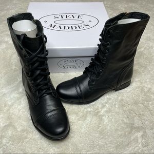 NWB Steve Madden Troopa Leather Boot